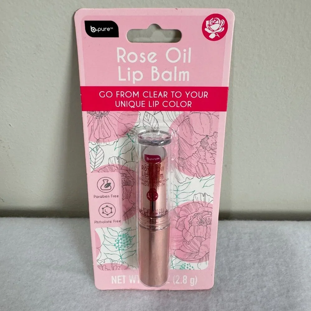 B-Pure Tinted Rose Oil Lip Balm0